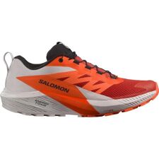 Salomon Sense Ride 5 Shoes, Lunar Rock/Shocking Orange/Fiery Red 